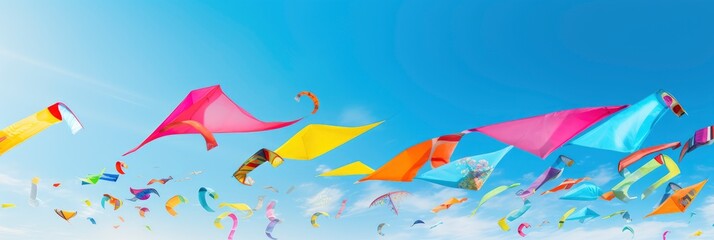 A Vibrant Abstract Kite Festival, Background Image, Background For Banner, HD