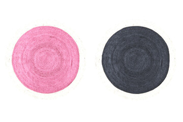 decorative rug for the interior isolated on transparent background, home decor, 3D illustration, cg render