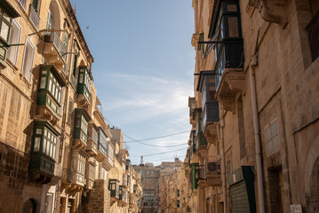 Fototapeta na wymiar The streets of Valetta, Malta