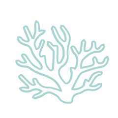 Obraz premium coral sea line icon set 