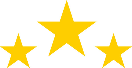 Star shape. Star icon. 5 Five Stars customer product rating review flat icon for apps and websites. Yellow star Rating symbol vector. - obrazy, fototapety, plakaty