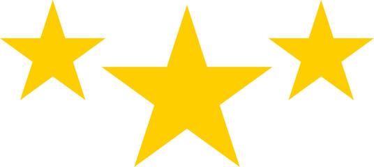 Fototapeta premium Star shape. Star icon. 5 Five Stars customer product rating review flat icon for apps and websites. Yellow star Rating symbol vector.