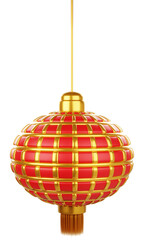3D-Rendered Chinese New Year Lantern Art