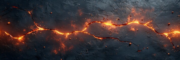Blistering Lava Texture With Glowing Red, Background Image, Background For Banner, HD
