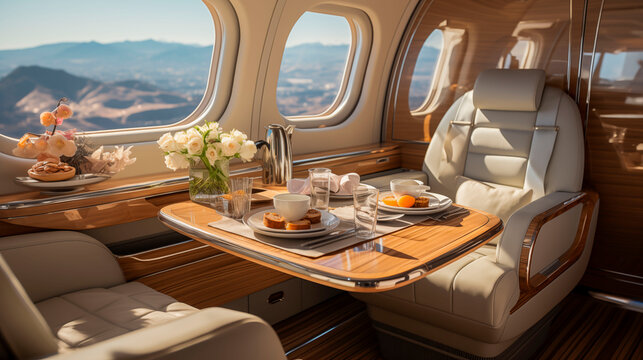 private jet interior 