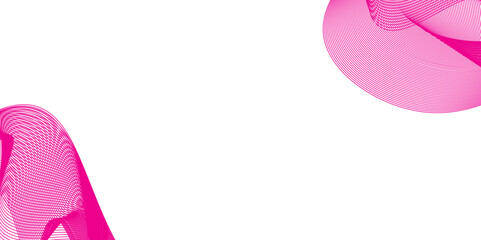 Abstract colorful wave element for design. Digital frequency track equalizer. pink ribbon on white background. Creative line art. Design elements created using the Blend Tool.