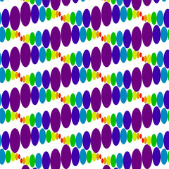 Bright, multi -colored background for packages and napkins.