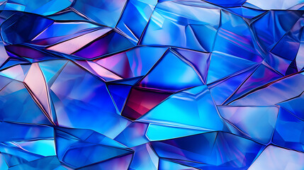 Obraz premium a beautiful closeup of a large surface, in the style of prismatic forms, shiny/glossy, crumpled, rollerwave. - Seamless tile. Endless and repeat print.