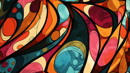 Abstract art close up - Seamless tile. Endless and repeat print.