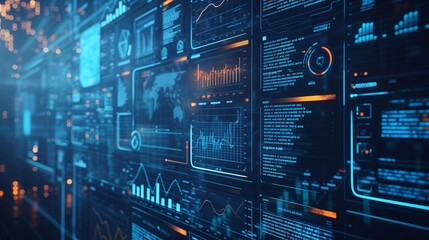 Fototapeta premium Business and Financial Data Analysis