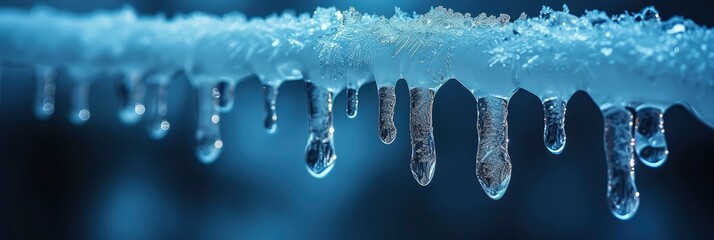 Glistening Frozen Icicle Formations, Background Image, Background For Banner, HD