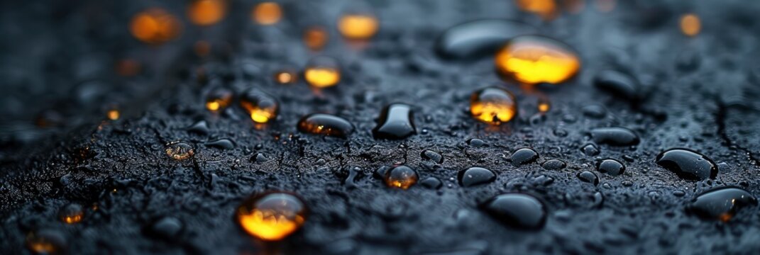 Glossy Wet Black Volcanic Beach Sand Texture, Background Image, Background For Banner, HD
