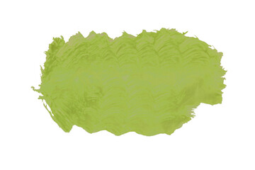 Green watercolor background. Artistic hand paint. Isolated on transparent background.