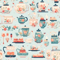 Vintage Tea Party Pattern