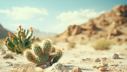 Cactus in the Mexican desert