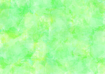 明るい黄緑色の水彩背景素材