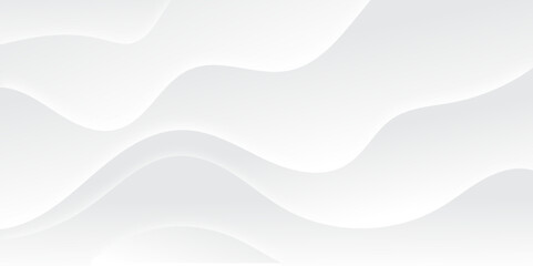 Abstract white and light gray wave modern soft luxury texture with smooth and clean vector subtle background illustration.