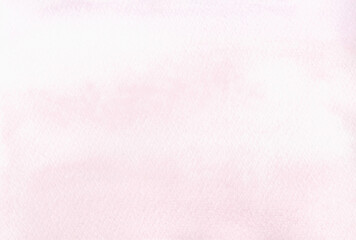 Light pink abstract, empty watercolor background. A banner for design and decoration with space for text. Template for postcards, business cards, holidays, invitations. The texture of watercolor