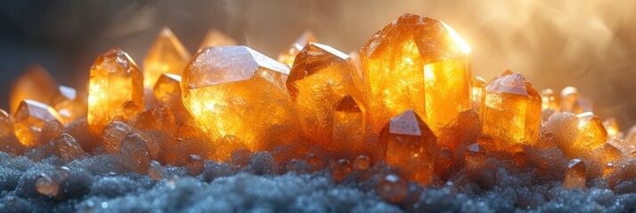 Rough Sunlit Himalayan Salt Crystal Texture, Background Image, Background For Banner, HD