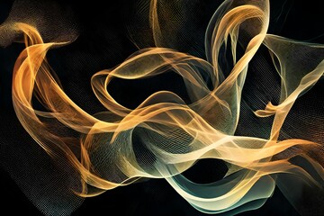  the graceful interplay of halftone smoke in vector, dancing on a luminous abstract canvas, 