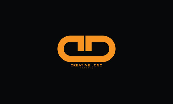 CD DD Abstract initial monogram letter alphabet logo design
