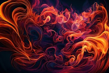  the mesmerizing dance of halftone smoke in vector form against a vibrant abstract backdrop