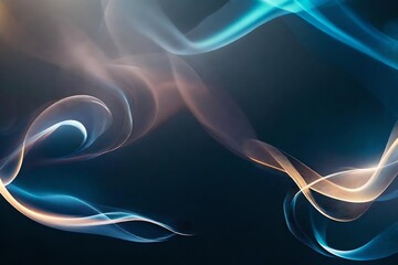  the dynamic beauty of halftone smoke in vector form, swirling against a bright abstract background