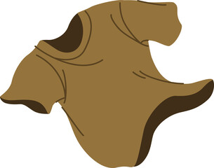 Flying t-shirt illustration