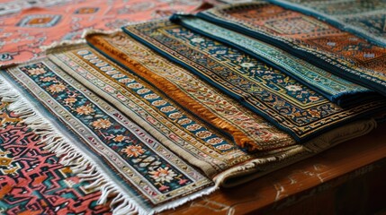 Beautiful Colorful Persian Rug or Carpet Ideal for Ramadan or a Notable Banner Background