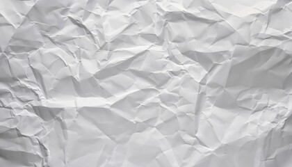 Crumpled white paper texture - abstract background