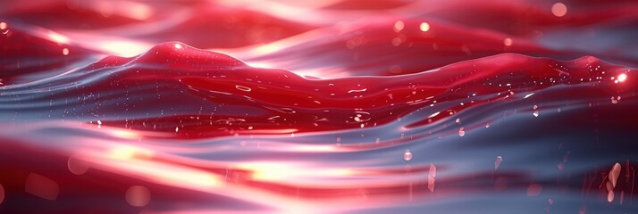 Soft Rippling Red Velvet Fabric Texture, Background Image, Background For Banner, HD