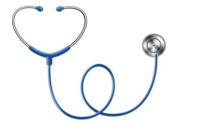 medical stethoscope equipment icon isolated