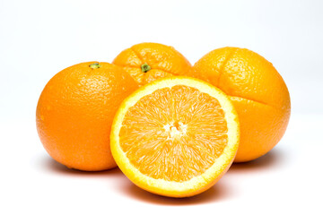 fresh orange piles