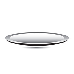 Plate icon. Plate vector illustration on white background. Empty plate,  dish, symbol