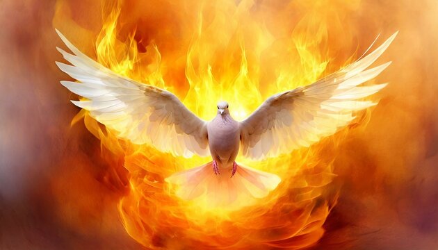 Pentecost Sunday Special. Symbol of Holy Spirit