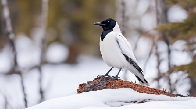Blog Post Image of Birds of Black and White Color Birds in Northwest Territories 4k