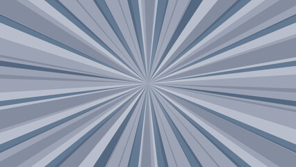 Sun burst background in blue gray colors. Geometric abstract design glow effect. Comic. Simply ray decoration. Circus style. Fantasy Vector illustration
