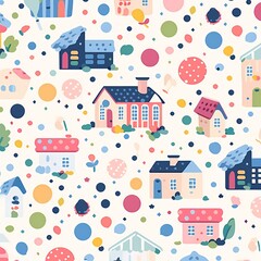 Whimsical House Pattern