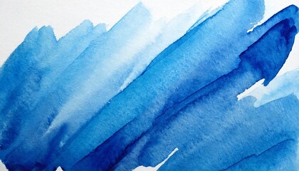 blue watercolor stroke brush