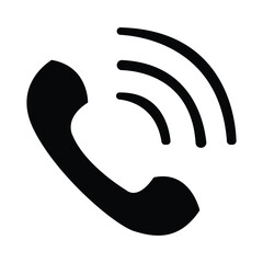 Phone icon in trendy flat style isolated on white background. Telephone symbol. Vector illustration. Eps file 41.