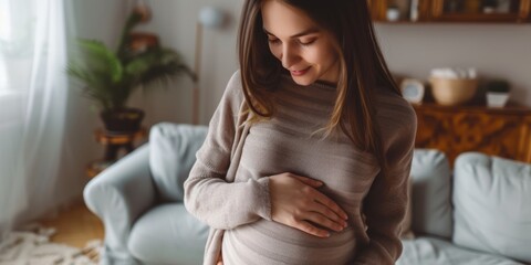 pregnant woman at home Generative AI