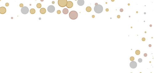 Radiant Festivity: Spectacular 3D Illustration Showcasing Radiating gold Confetti