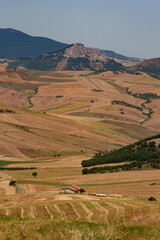 Fototapeta na wymiar Country landscape near Lacedonia, Campania, Italy