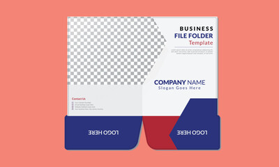 Business File folder template, Corporate File Folder Mock Up Design, File Folder Presentation