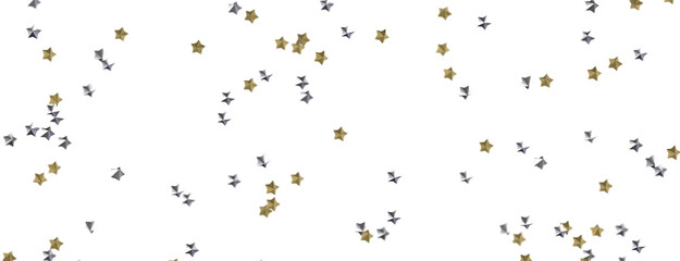Obraz premium Descendant Christmas Constellations: Mind-Blowing 3D Illustration of Falling Festive Star Patterns