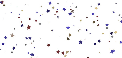 Obraz premium Celestial Splendor Unveiled: 3D Gold Stars Rain Illustration Enchants