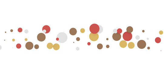 Sunburst and colorful confetti background frame illustration