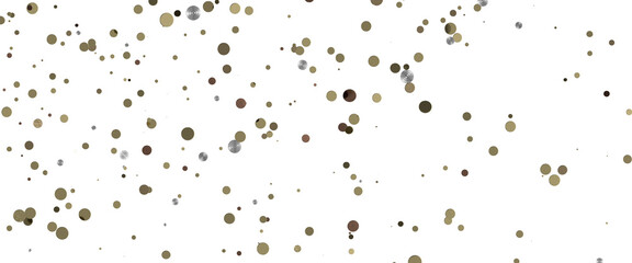 Sprinkle of Success: Spectacular 3D Illustration Showcasing Cascading gold Confetti