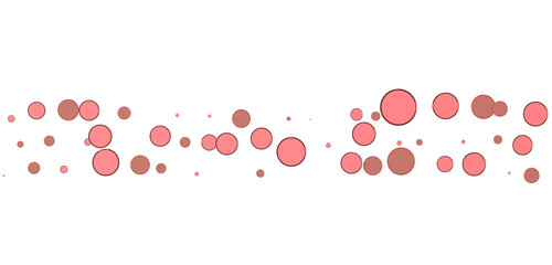 Glittering confetti on a transparent background. Holiday confetti png. red confetti falls from the sky.