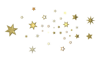 Golden Dreamscapes: Step Into a 3D Rainfall of Gleaming Stars